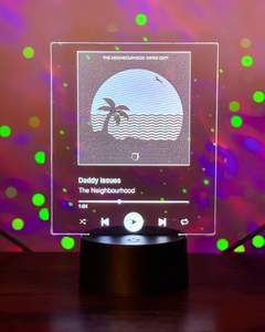 The Wave Lights Night Light Custom Album Cover Night Light