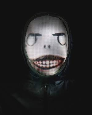The Wave Lights Face Mask Shifting LED Face Mask