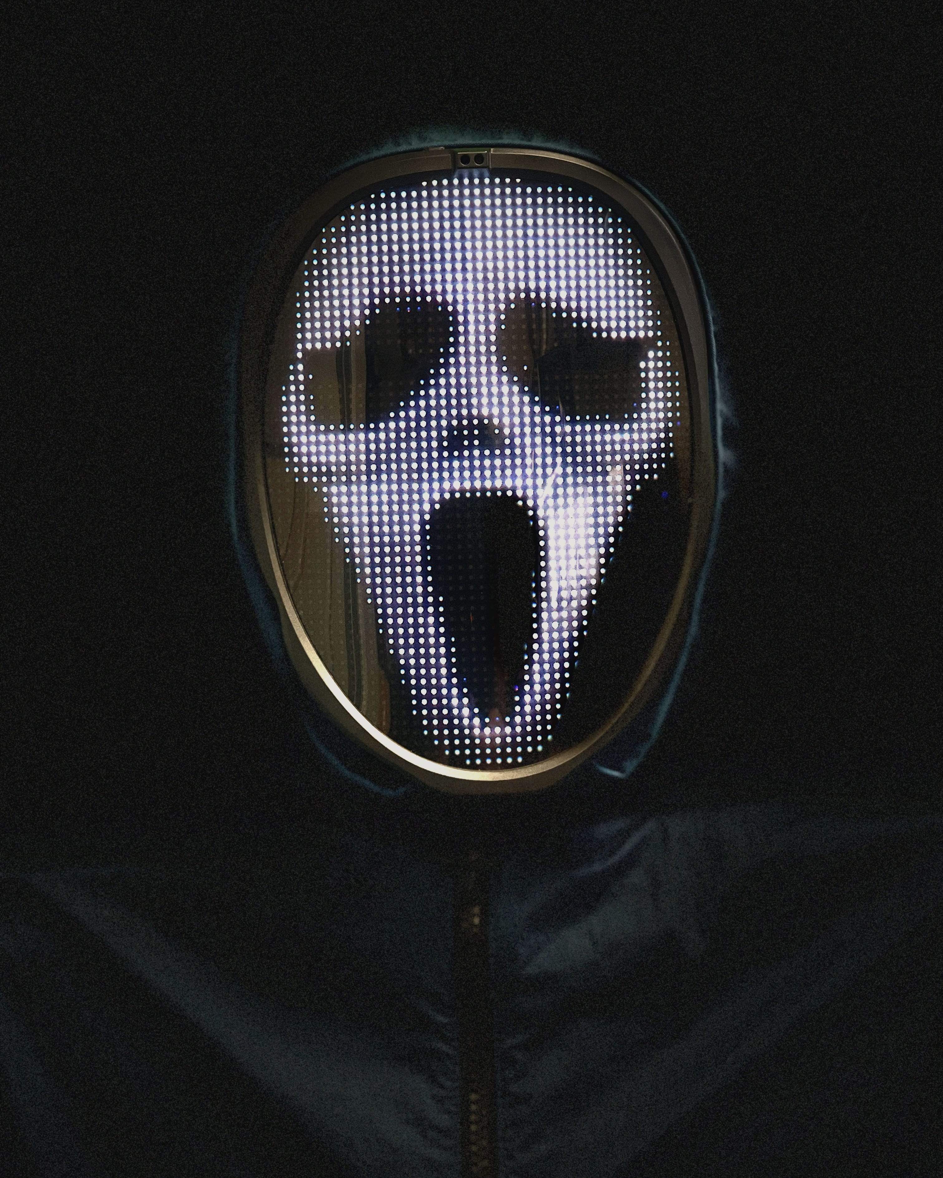 The Wave Lights Face Mask Shifting LED Face Mask