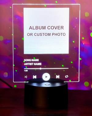 The Wave Lights Night Light Custom Album Cover Night Light