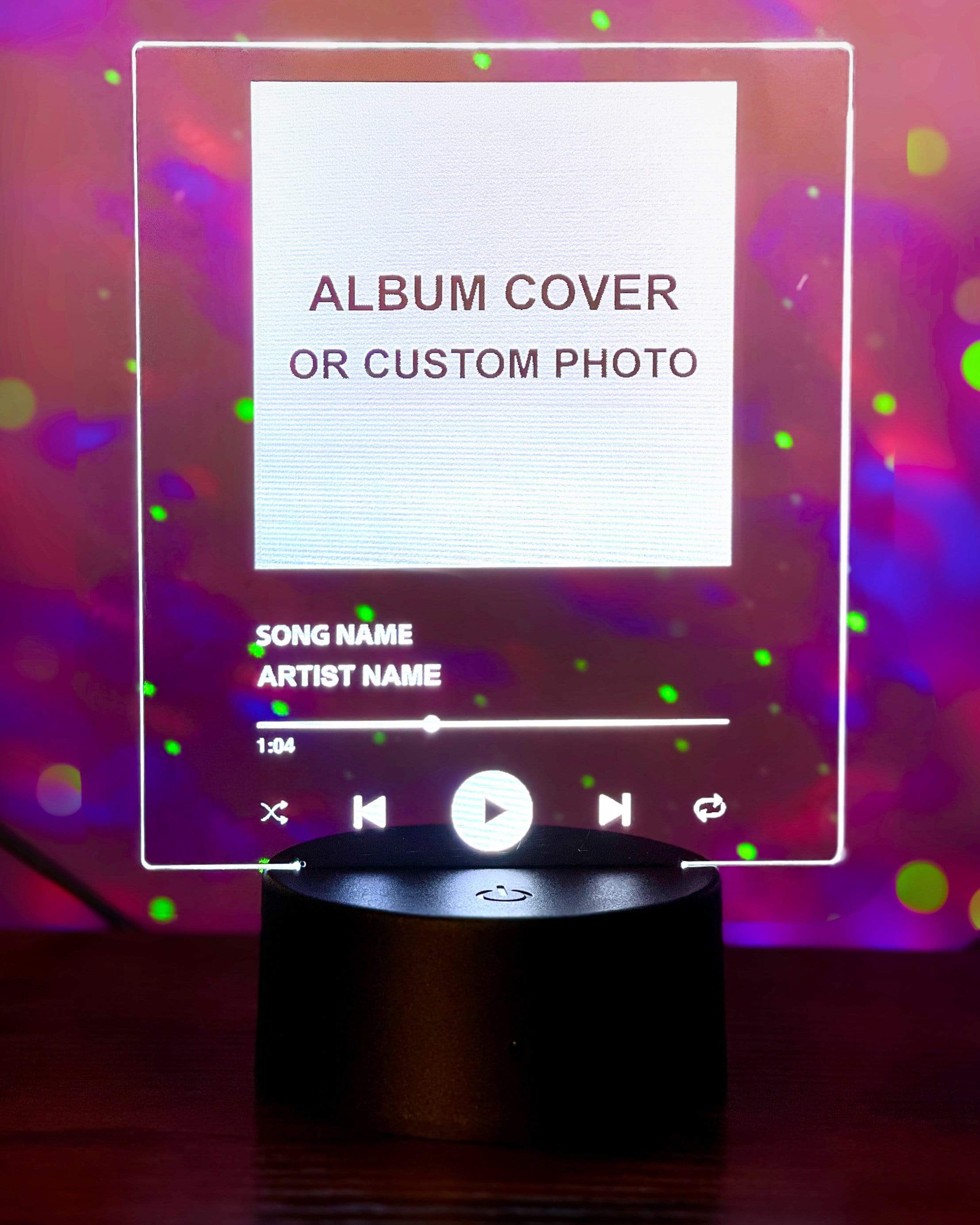 The Wave Lights Night Light Custom Album Cover Night Light
