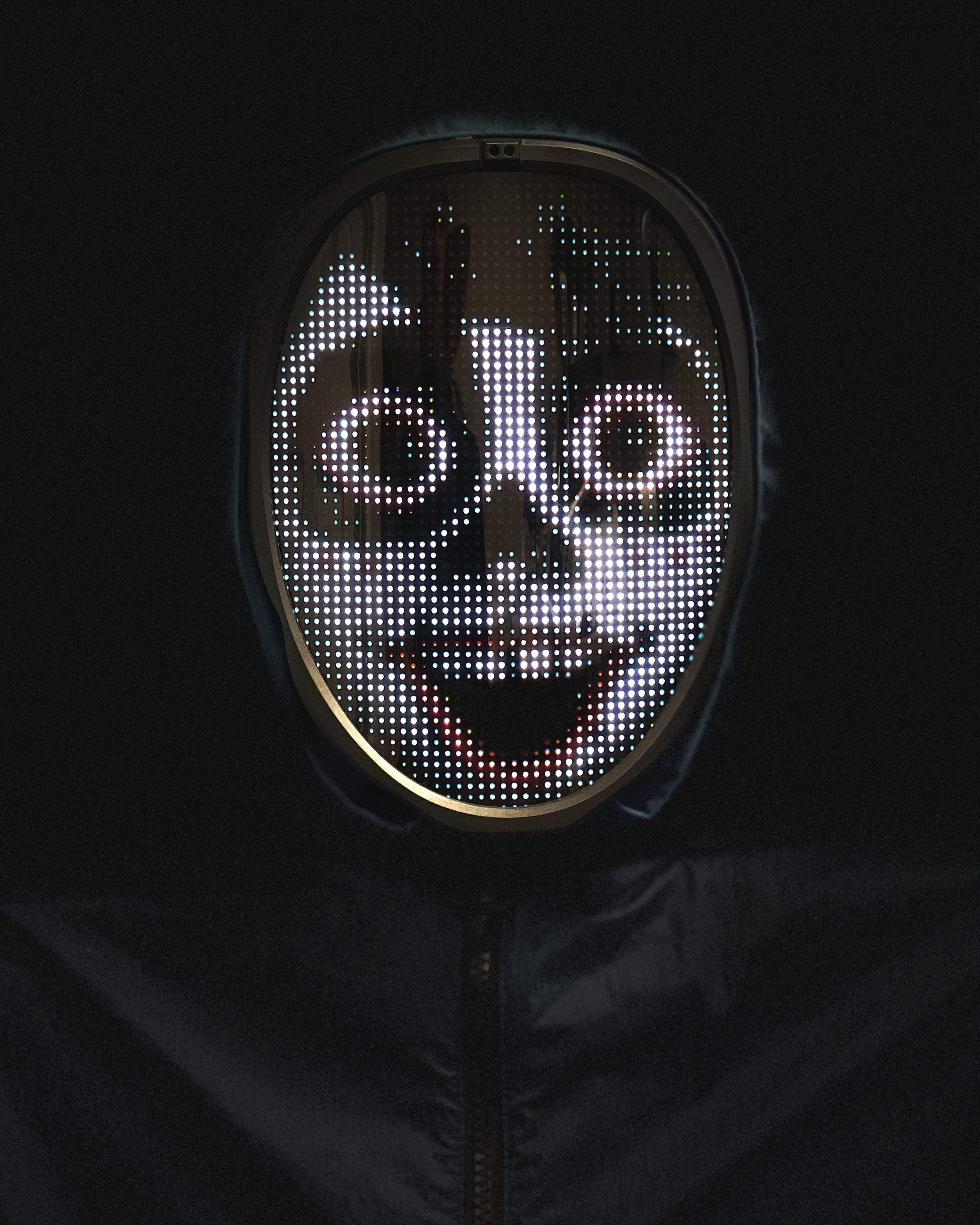 The Wave Lights Face Mask Shifting LED Face Mask