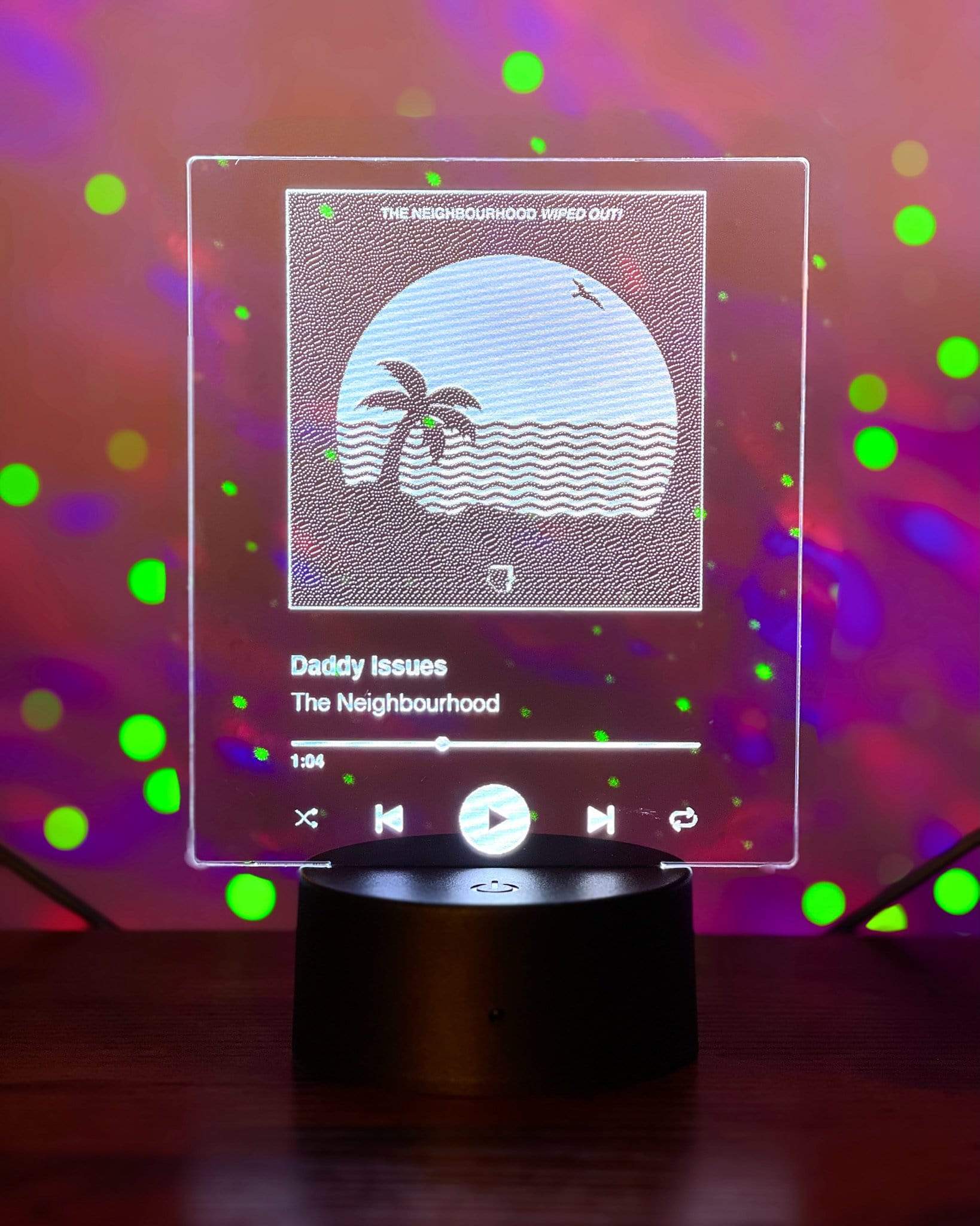 The Wave Lights Night Light Custom Album Cover Night Light